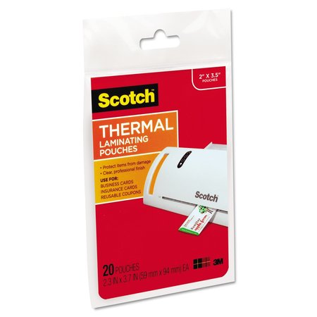 Scotch Pouch, Thermal, Buscd, Clear, PK20 TP5851-20